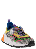 Flower Mountain Kotetsu Sneakers In Suede And Technical Fabric