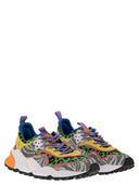 Flower Mountain Kotetsu Sneakers In Suede And Technical Fabric