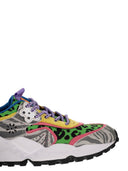 Flower Mountain Kotetsu Sneakers In Suede And Technical Fabric