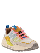 Flower Mountain Washi Sneakers In Suede And Technical Fabric