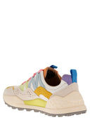 Flower Mountain Washi Sneakers In Suede And Technical Fabric