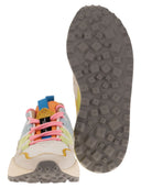 Flower Mountain Washi Sneakers In Suede And Technical Fabric
