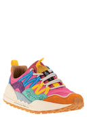 Flower Mountain Washi Sneakers In Suede And Technical Fabric