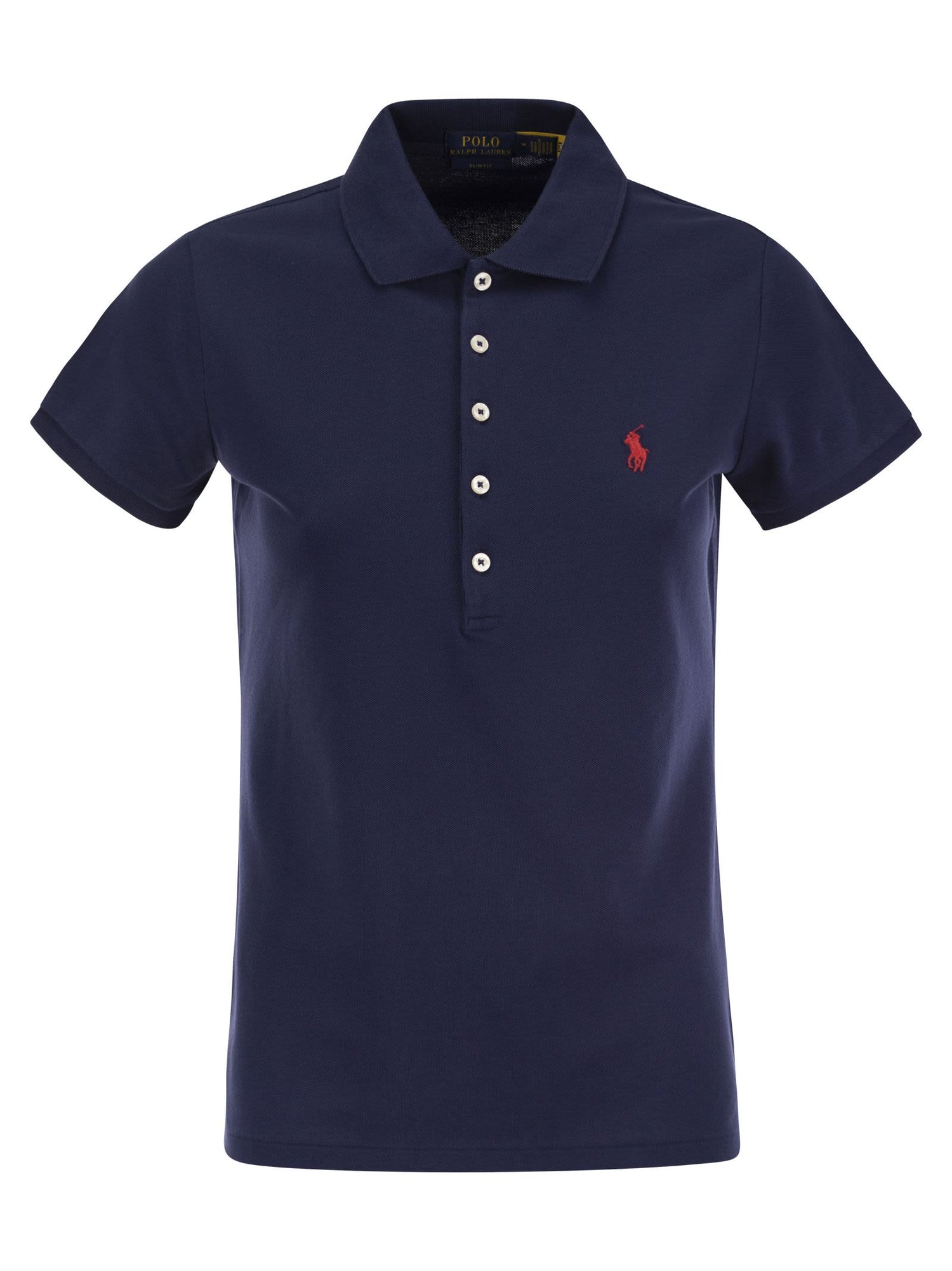 Navy Slim-fit cotton polo shirt, Polo Ralph Lauren