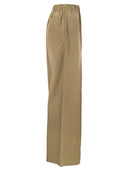 Max Mara Navigli Poplin Wide Leg Trousers