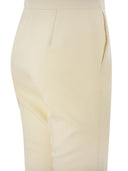 Pantaloni di lunghezza della caviglia Max Mara Nepeta in crepe di lana