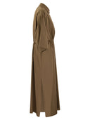 Max Mara Eulalia Long Cotton And Silk Chemisier Dress