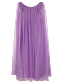 Max Mara footte Seidenchiffon Flared Kleid