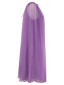 Max Mara footte Seidenchiffon Flared Kleid