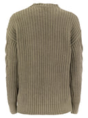 Max Mara Acciaio1234 Ribbed Cotton Over Pullover