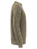 Max Mara Acciaio1234 Ribbed Cotton Over Pullover