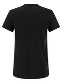 Max Mara Taverna Cotton T Shirt With Frontal Embroidery