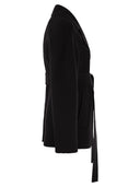 Sportmax umano short cashmere miscela vestito cappotto