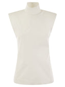 Sportmax Canneti Sleeveless Turtleneck Top
