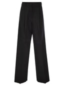 Pantalon à jambe large sportmax zirlo en coton et viscose