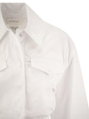 Sportmax Gala Bomber Style Boxy Shirt