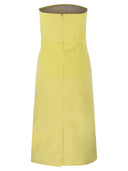 Sportmax Editta Double Cotton Bustier Dress