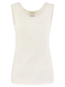 Sportmax Fico Sleeveless Crepe Jersey Top