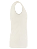 Sportmax Fico Sleeveless Crepe Jersey Top
