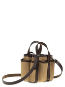 MAX MARA GARDENCA BASXS Giardiniera Mini Canvas e tote bag in pelle