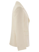 Weekend Max Mara Uva Stretch Viscose Canvas Blazer