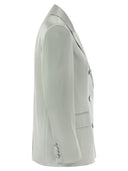 Max Mara Studio Teiera Double Breasted Blazer In Envers Satin