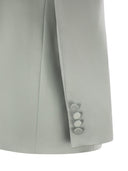 Max Mara Studio Teiera Double Breasted Blazer In Envers Satin