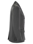 Max Mara Studio Teiera Double Breasted Blazer In Envers Satin