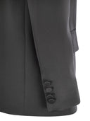 Max Mara Studio Teiera Double Breasted Blazer In Envers Satin