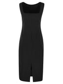Max Mara Studio Foglia Cotton Sheath Dress