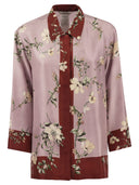 S Max Mara Fashion Patterned Silk Shirt