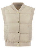 S Max Mara Asoft Drip Proof Technical Canvas Waistcoat