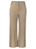 S Max Mara Soprano Slim Trousers In Coated Fabric
