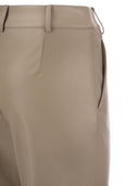 S Max Mara Soprano Slim Trousers In Coated Fabric