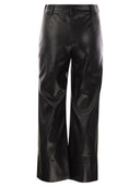 S Max Mara Soprano Slim Trousers In Coated Fabric