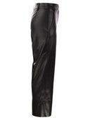 S Max Mara Soprano Slim Trousers In Coated Fabric