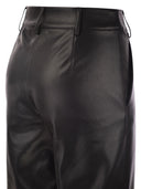 S Max Mara Soprano Slim Trousers In Coated Fabric