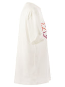 Paul & Shark Cotton T Shirt With Shark Print