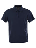 Paul & Shark Garment Dyed Pique Cotton Polo Shirt