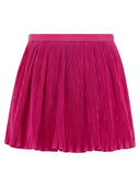 Red Valentino Pleated Cotton Blend Shorts