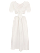 Red Valentino Cotton Dress With Ribbon