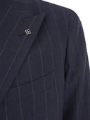 Tagliatore Double Breasted Pinstripe Suit