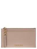 Michael Kors Large Credit Card Holder In Grained Leather