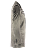 Giacca velluto a due bottone Valentino rosso