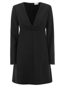 Abito corto Valentino rosso con maniche lunghe