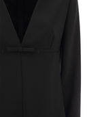 Abito corto Valentino rosso con maniche lunghe