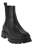 Michael Kors Rowan Leather Chelsea Boot With Logo