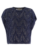 Antonelli Firenze Crew Neck Linen And Cotton Top