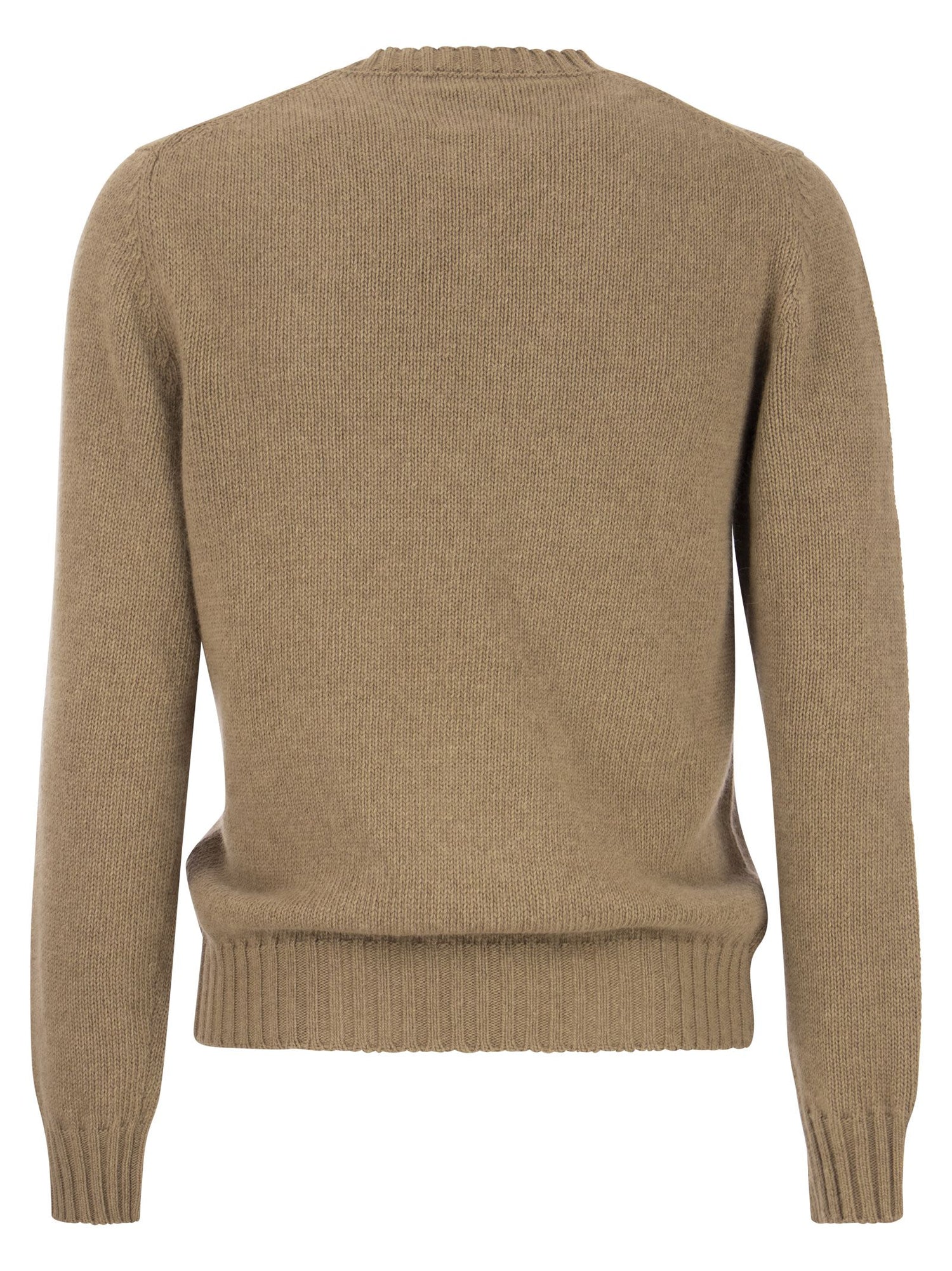 Pt Pantaloni Torino Crew Neck Pullover In Wool And Angora Blend