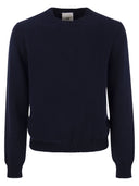 Pt Pantaloni Torino Crew Neck Pullover In Wool And Angora Blend